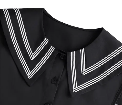 Vista 2 de SUZALA Collares de Dickey para mujer, de media camisa, con diseño floral, falsos, para suéter