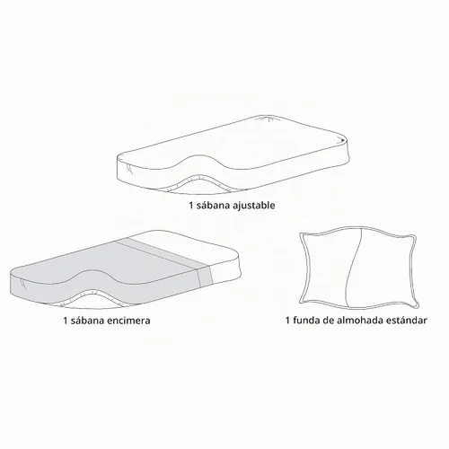 Vista 3 de TL Care Juego de sábanas de 3 piezas de punto de jersey de algodón 100% natural, azul, suave y transpirable, para niños y niñas