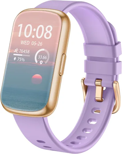 Vista 9 de Rastreador de actividad física, relojes inteligentes para mujeres y hombres con monitor de frecuencia cardíaca 24/7/presión arterial/oxígeno