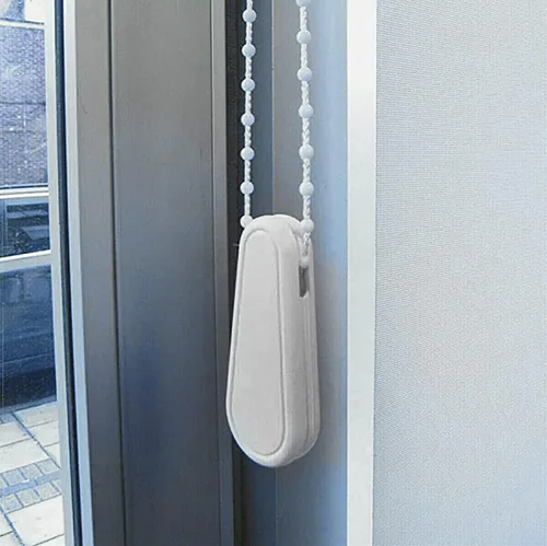 Vista 2 de Paquete de 2 cables de repuesto de plástico de 1.76 oz de repuesto para persianas enrollables, cordón blanco, cadena vertical para persianas
