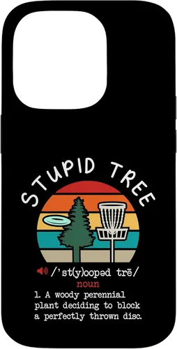 Vista 17 de Disc Golf Stupid Tree Funny Disc Golfing Lover Player Gift Case for iPhone 17
