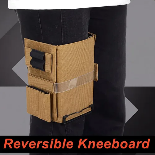 Vista 5 de Fullhawl Portapapeles reversible Portapapeles Soporte para bolígrafo Kneeboard Aviation, Tan Canela