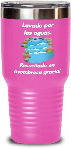 Vista 10 de Regalos católica cristianas vaso en espanol con versículos de la biblia para padres aguas