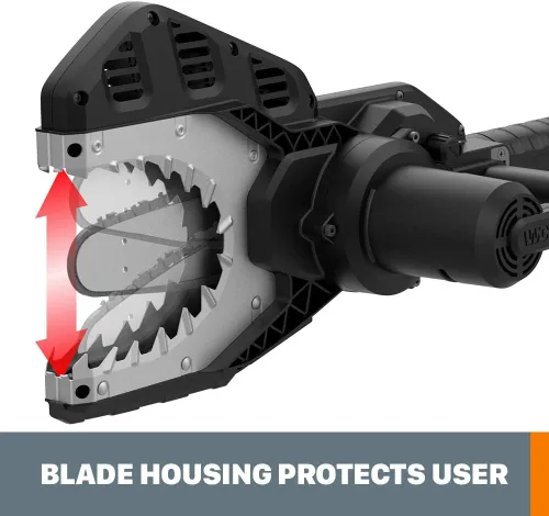 Vista 4 de WORX WG320 Power Share JawSaw - Motosierra inalámbrica de 20 V y cadena de motosierra 50022070 WA0161 de 6 pulgadas