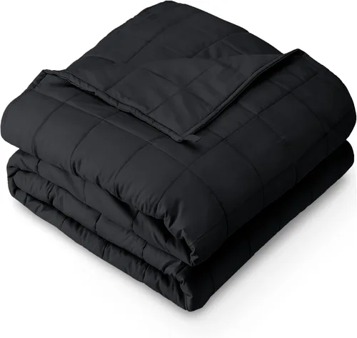 Vista 18 de Bare Home Manta con peso tamaño Twin o Full 7 libras (40" x 60") - Totalmente natural 100% algodón - Manta pesada premium con cuentas de vidrio