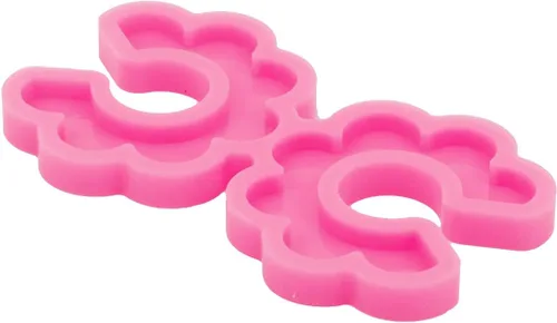 Vista 6 de Angel Wings Moldes de silicona para aretes de flores brillantes, molde de resina epoxi para aretes, aretes de oreja, llaveros, colgantes