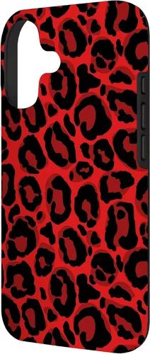 Vista 2 de Red Leopard Phone Case Cheetah Skin Pattern Women Case for iPhone 17