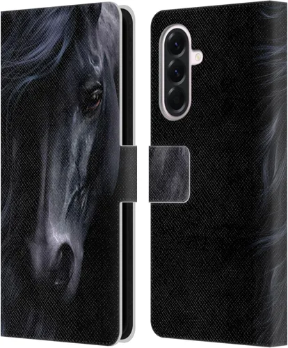 Vista 283 de Head Case Designs Officially Licensed Laurie Prindle A Morgan Christmas Western Stallion Leather Wallet Case Compatible with Samsung Galaxy A07 4G