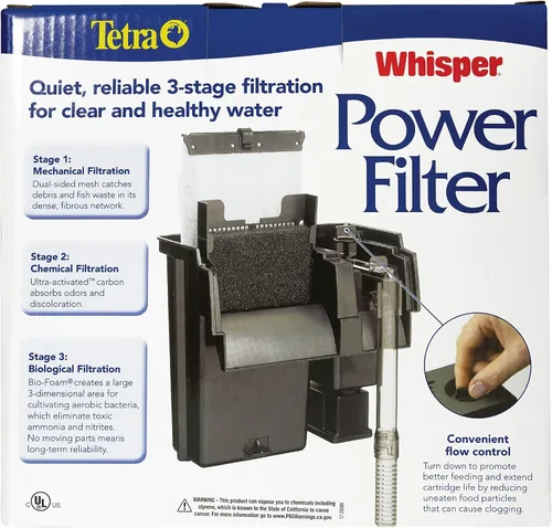 Vista 3 de Tetra Whisper Filtro de potencia, Negros & Grises