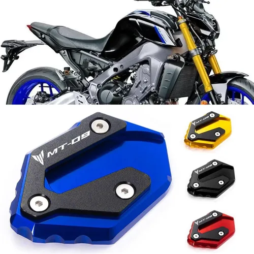 Vista 2 de Soporte de extensión lateral para motocicleta, placa de soporte ampliada para Yamaha Mt 09 MT-09 MT09 SP 2021 (color : titanio)