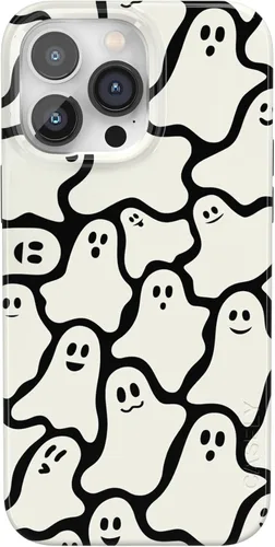 Vista 116 de Casely Funda para iPhone 14 Pro Max All Boo'd Up Fantasma púrpura Compatible con MagSafe Diseño clásico ultrafino