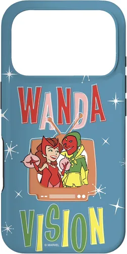 Vista 30 de Marvel WandaVision Wanda & Vision Retro TV Artwork - Carcasa para iPhone 17