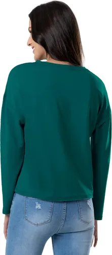 Vista 2 de Lee Camiseta corta de punto gofre con cuello redondo para mujer