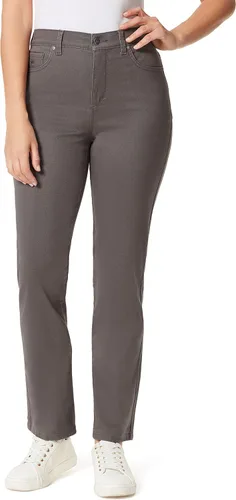 Vista 72 de Gloria Vanderbilt - Pantalones de mezclilla Amanda clásicos de tiro alto y pierna cónica petite para mujer Begonia Bloom