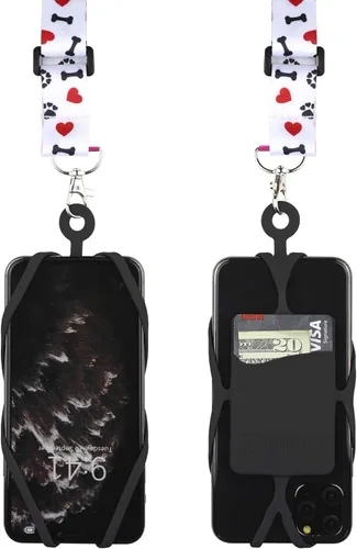 Vista 12 de Gear Beast Cordón para teléfono celular con correa ajustable para el cuello compatible con iPhone Galaxy y la mayoría de teléfonos inteligentes