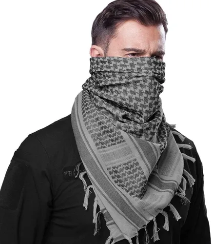 Vista 8 de FREE SOLDIER - Bufanda militar, shemagh, pañuelo palestino, bufanda para la cabeza o el cuello, pañuelo árabe, pañuelo del desierto para la cabeza