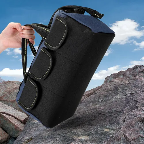 Vista 5 de Silkfly Bolsa de herramientas portátil de 6 piezas para hombres y mujeres, resistente, con parte inferior dura impermeable, varios bolsillos, gran