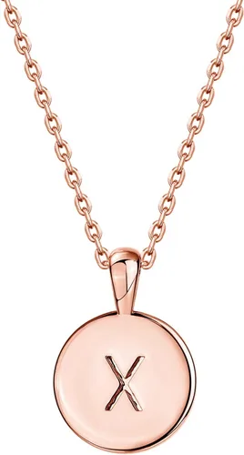 Vista 43 de PAVOI - Collar con dije de letra inicial chapado en oro de 14 quilates para mujer Collar con inicial alfabética de oro
