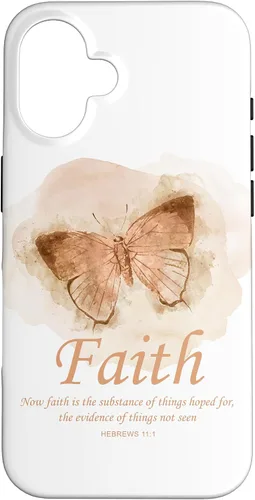 Vista 32 de Faith Bible Verse: Women’s Christian Hebrews 11:1 Quote Case for iPhone 17