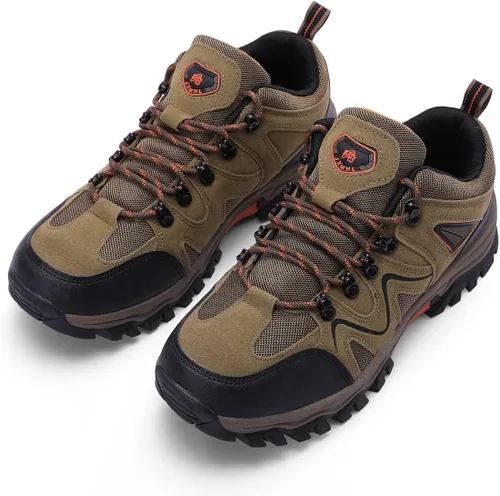 Vista 8 de Harssidanzar Zapatos de senderismo para hombre ligeros transpirables para exteriores zapatos de senderismo antideslizantes SM252