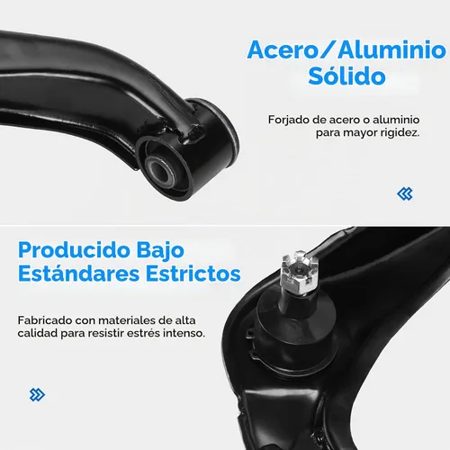 Vista 4 de Brazos de control superiores delanteros con rótula para Nissan Pathfinder Frontier 2005-2019, 2005-2012, Xterra 2005-2015 Kit de suspensión K621245