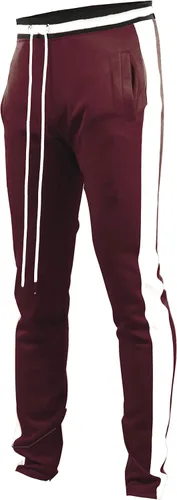 Vista 12 de SCREENSHOT-Track Pants S41700 Mens Premium Slim Athletic Fitness Lifestyle Workout Bottoms - Classic Fit S41700 Bk/Pu