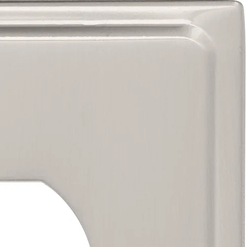 Vista 3 de Liberty Hardware 126362 Country Fair - Placa de pared dúplex individual, níquel satinado