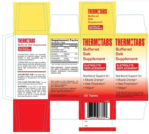 Vista 5 de Thermotabs Suplemento de sal comprimidos tamponados 100 ea por Thermotabs
