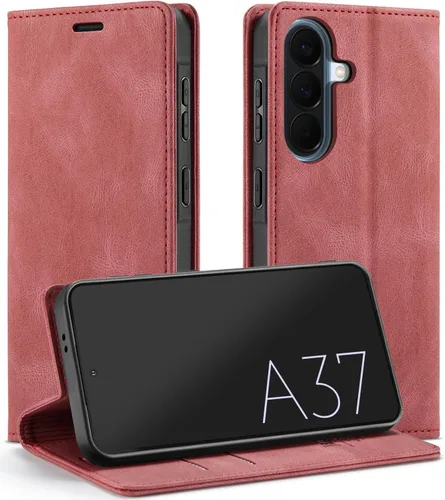 Vista 26 de Funda tipo cartera para Samsung Galaxy A32 5G con bloqueo RFID, tarjetero y función atril magnético, funda de cuero con tapa para Galaxy A32 5G