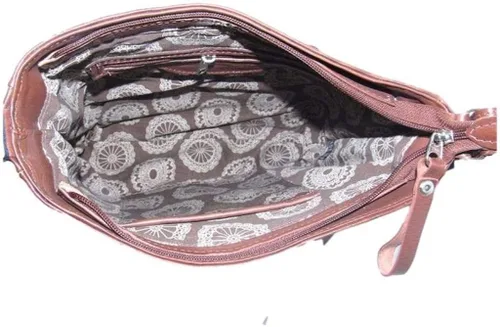 Vista 2 de American West Lariats & Lace - Bolso de piel con compartimento para cartera