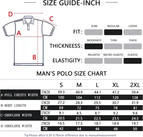 Vista 6 de Camisas de golf para hombre, ajuste seco, manga corta, sin cuello, rendimiento que absorbe la humedad