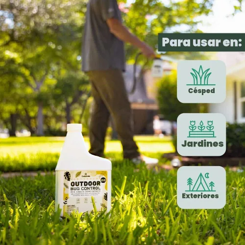 Vista 5 de Cedarcide Kit de césped y jardín al aire libre (pequeño) incluye concentrado de control de insectos al aire libre, aceite de cedro y gránulos