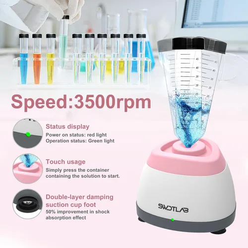 Vista 3 de Mezclador Vortex 3500rpm, Agitador de Esmalte de Uñas, Agitador de Pegamento y Mezclador de Pintura para Esmalte en Gel, Pinturas Acrílicas