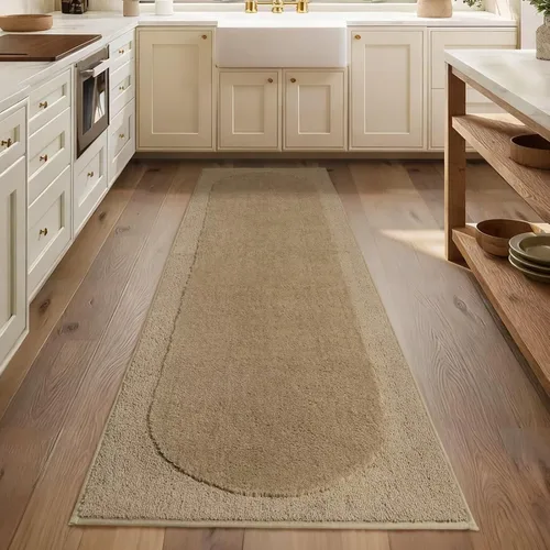 Vista 26 de DEXDE - Alfombra antideslizante para baño, ducha, 24 x 16 pulgadas, color beige