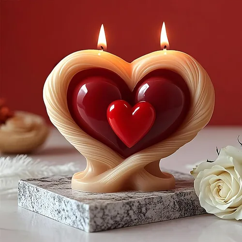 Vista 6 de Molde de vela en espiral de silicona con forma de tulipán y peonía de flores 3D, moldes de fundición de resina de silicona para velas, resina