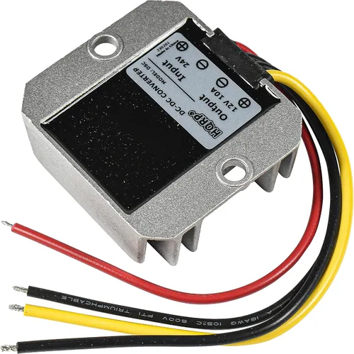 Vista 8 de HQRP Convertidor descendente CC-CC de 24 V a 12 V 10 A 120 W, adaptador de fuente de alimentación compatible con carrito de golf Club Car, tira