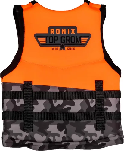 Vista 2 de RONIX Boy's Top Grom CGA Life Vest Durable Soft Comfortable Floaty Swimming Life Jacket for Kids with Plush Inner & Back Supportive Foam