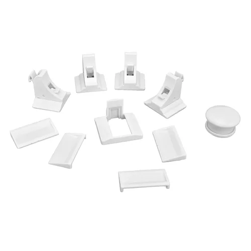 Vista 8 de Cerradura magnética para cajones, sistema de bloqueo magnético, cerraduras de puerta de gabinete de seguridad para niños, kit de llaves de bloqueo