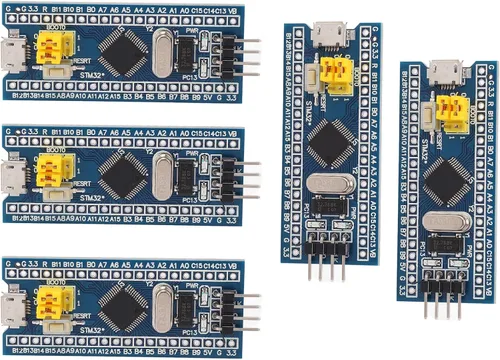 Vista 5 de STM32F103C8T6 Placa de desarrollo de sistema mínimo 5-Pack Kit de núcleo de 40 pines para proyectos de electrónica integrada y aprendizaje
