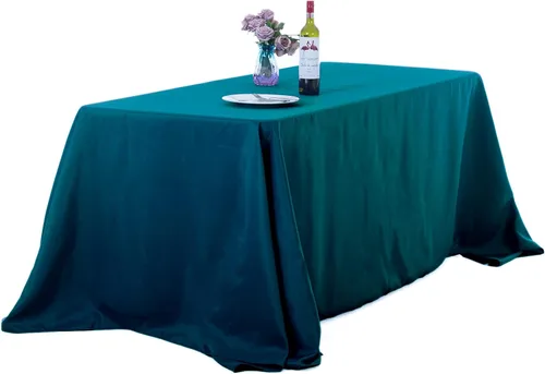 Vista 103 de Ascoza Paquete de 2 manteles cuadrados negros de tela de poliéster de 52 x 52 pulgadas para bodas, banquetes, restaurantes y fiestas