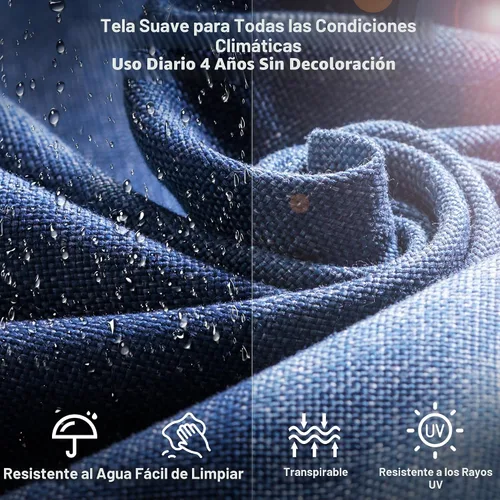 Vista 4 de ovios - Juego de muebles de patio de 2 piezas, sofá de mimbre para exteriores con sillas, silla de ratán con respaldo alto con cómodos cojines