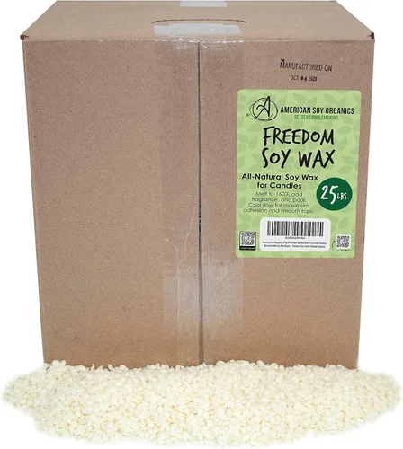 Vista 10 de American Soy Organics - Cuentas de cera de soja Freedom de 1 libra para hacer velas - Cuentas de cera para microondas - Suministros prémium