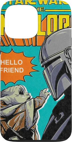 Vista 23 de Funda para iPhone 14 Pro Max Star Wars The Mandalorian Mando y el Niño