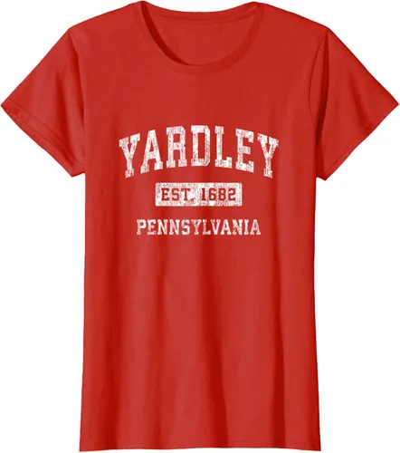 Vista 75 de Yardley Pennsylvania PA - Camiseta de manga corta, diseño deportivo