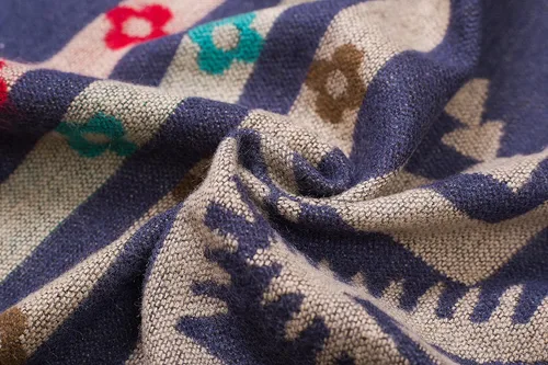 Vista 6 de Urban CoCo - Chal para envolver o capa para mujer, estampada, con borla.