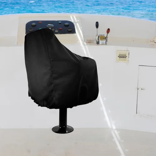 Vista 6 de Toddmomy Funda de asiento de capitán, fundas de asiento de barco, funda de silla plegable, fundas resistentes, cubierta de asiento de yate, funda