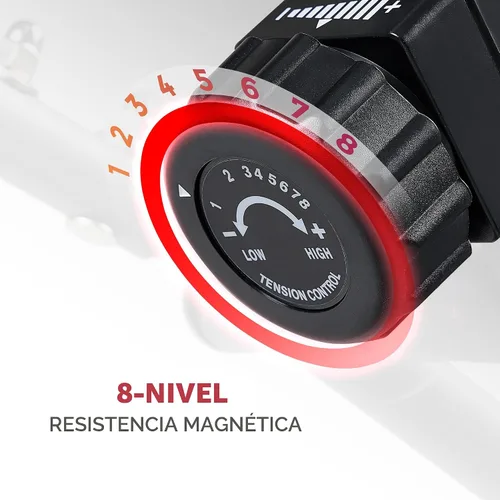 Vista 5 de Bicicleta reclinante inteligente Sunny Health & Fitness, entrenamiento completo del cuerpo en casa con ejercitadores de brazos y piernas, máquina