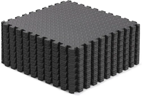 Vista 8 de Yes4All 24SQFT-120SQFT - Tapete de ejercicio de rompecabezas para gimnasio en casa, baldosas de espuma EVA entrelazadas con borde