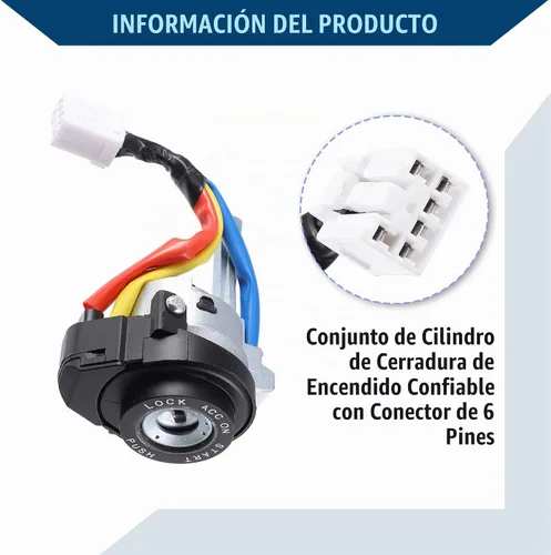 Vista 4 de 81970-3SA00 81250-3SA00 / Interruptor de encendido del cilindro de bloqueo completo para Hyundai Sonata 2009-2014 / Cilindro de bloqueo de puerta