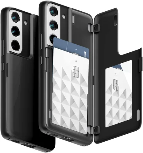 Vista 125 de GOOSPERY Funda tipo cartera para Samsung Galaxy S22 Ultra, [tarjetero] parachoques magnético de puerta con cierre automático, cubierta protectora
